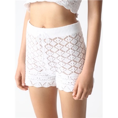 OPEN-KNIT SHORTS