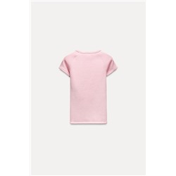 V-NECK RIBBED T-SHIRT