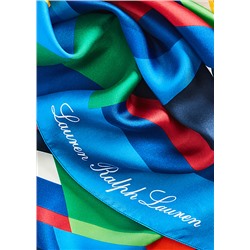 Lauren Caren Square Silk Twill Scarf