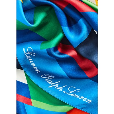 Lauren Caren Square Silk Twill Scarf