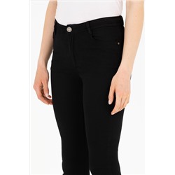 Kadın Siyah Toothpick Fit Pantolon