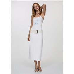 Vestido estampado flores
