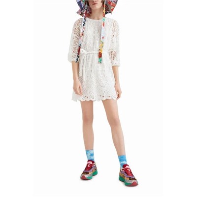 Vestido estilo crochet Johnson Hartig