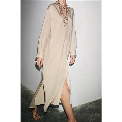 STRIPED SHIRT DRESS ZW COLLECTION