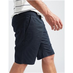 Twill Chino Shorts, Men, Dark Blue