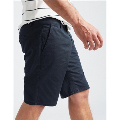 Twill Chino Shorts, Men, Dark Blue