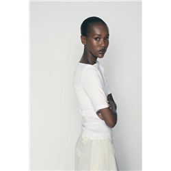 FADED COTTON T-SHIRT