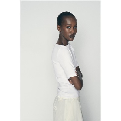 FADED COTTON T-SHIRT