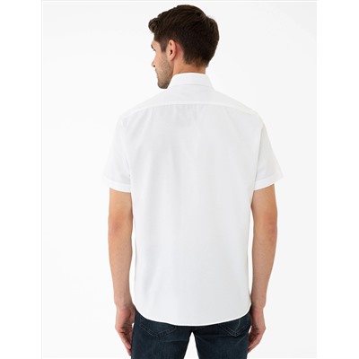 Yeşil Regular Fit Kısa Kollu Gömlek
