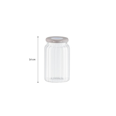 Voyana Optikli Borosilikat Cam Kavanoz - 690 ml