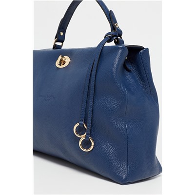 Bolso de piel Dana Azul marino