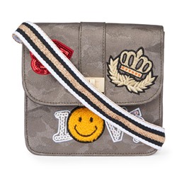 Girls Embellished Patch Camo Bag