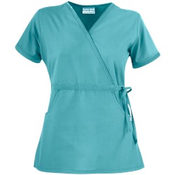 Butter-Soft Scrubs by UA™ Women's Solid Mock Wrap Top with Side Tie