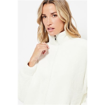 Chaqueta de pijama polar - Blanco