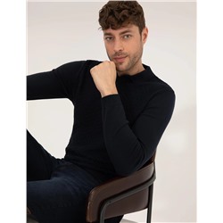 Lacivert Slim Fit Kazak