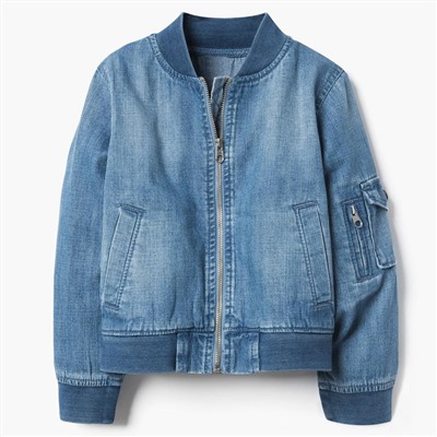 Denim Bomber Jacket