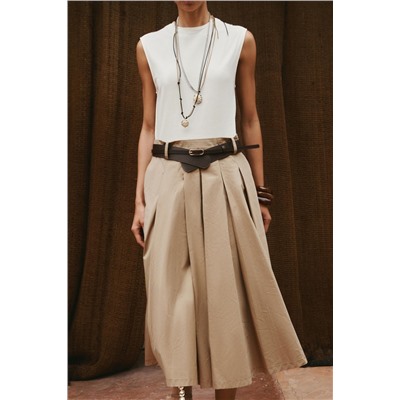 CONTRAST BELTED DRESS