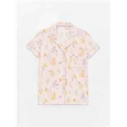 LC Waikiki Gömlek Yaka Desenli Kısa Kollu Kadın Pijama Takım, LCW DREAM                                            
                                            Gömlek Yaka Desenli Kısa Kollu Kadın Pijama Takım