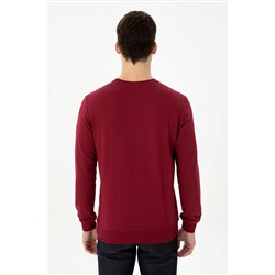 Erkek Bordo Sweatshirt