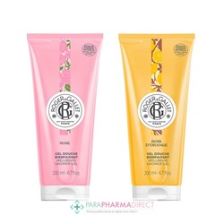 Roger & Gallet Lot Gel Douche Bienfaisant Rose & Bois d'Orange 200 ml