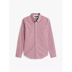 Slim Fit Stretch Gingham Oxford Shirt
