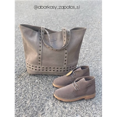 AB.Z. SAFARY S.A GRIS+Ab.Zapatos SHOPPER PIEDRA АКЦИЯ