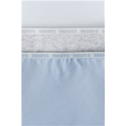 Pack 2 bragas bóxer azul, gris