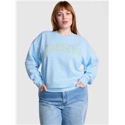 Ivy Fleece Oversized Crew Sweatshirt