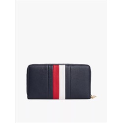 Signature Stripe Zip Wallet
