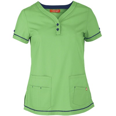 Orange Standard Scrubs Monterey Top