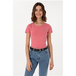 Kadın Pembe Basic Tişört