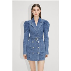 Vestido de tubo vaquero Azul claro