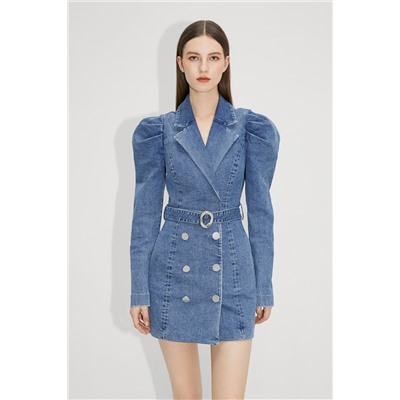 Vestido de tubo vaquero Azul claro