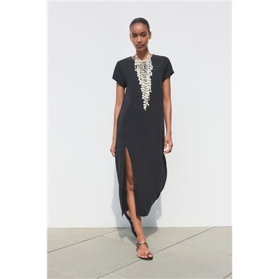 WASHED MIDI DRESS