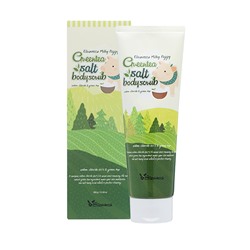 Elizavecca Milky Piggy Greentea Salt Body Scrub Скраб для тела с морской солью и экстрактом зелёного чая 300г