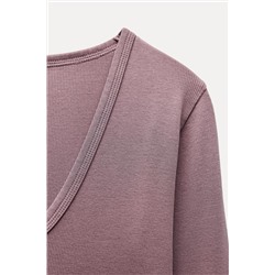 FADED RIBBED T-SHIRT