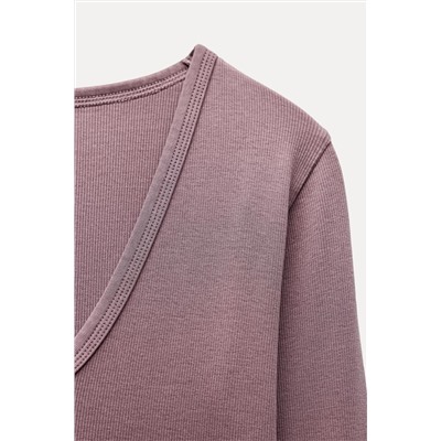 FADED RIBBED T-SHIRT