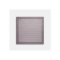 Signature Print Silk Square Scarf