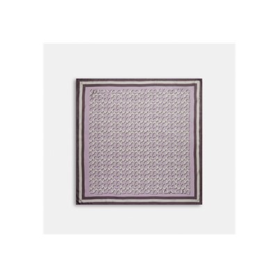 Signature Print Silk Square Scarf