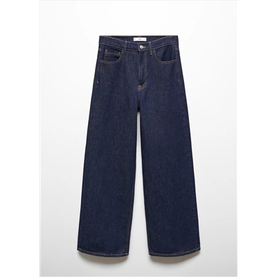 Jeans wideleg loose tiro bajo