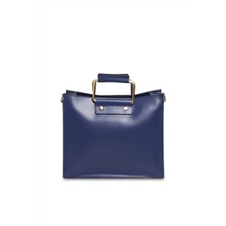 Bolso de piel Gari Azul marino