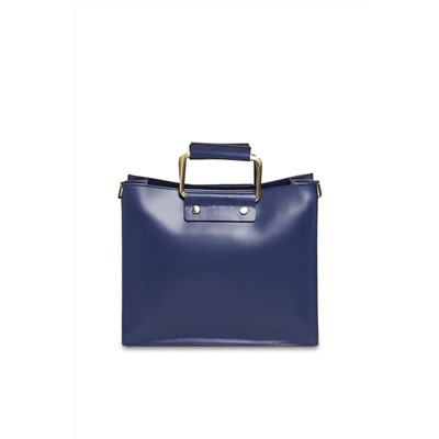 Bolso de piel Gari Azul marino