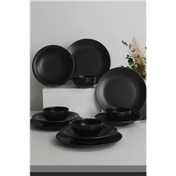 Keramika Ege Mat Siyah Yemek Takımı 12 Parça 4 Kişilik TY040612F956A000000MAS1400