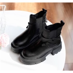 Ботинки челси винтажные из натуральной кожи