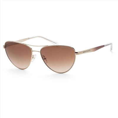 Armani Exchange Women's Gold Aviator Sunglasses