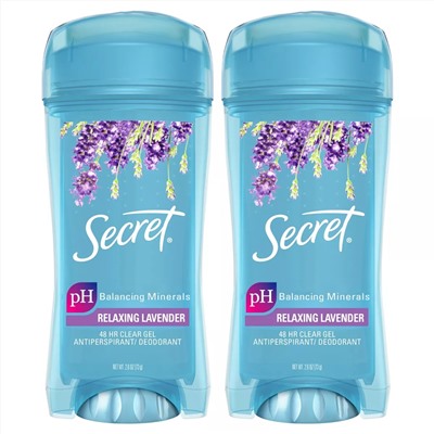 Secret Fresh Clear Gel and Deodorant for Women - Relaxing Refreshing Lavender - 2.6oz