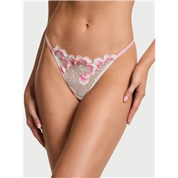 Peony Embroidery Brazilian Panty