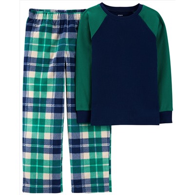 2-Piece Helicopter Cotton & Fleece PJs
