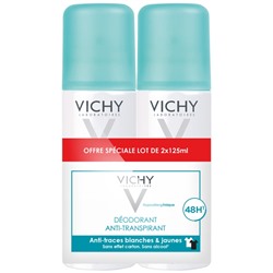 Vichy Deodorant Anti-Transpirant 48h Wirksamkeit - AEROSOL 2 x 125 ml