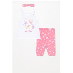 Set camiseta, legging ciclista y diadema